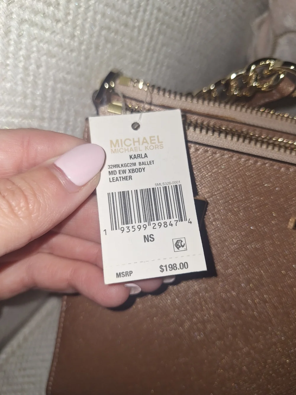 Michael Kors Rose Gold Crossbody Bag
